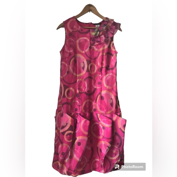 Samuel Dong | Women’s fuchsia bubble dress💗 - Picture 1 of 10